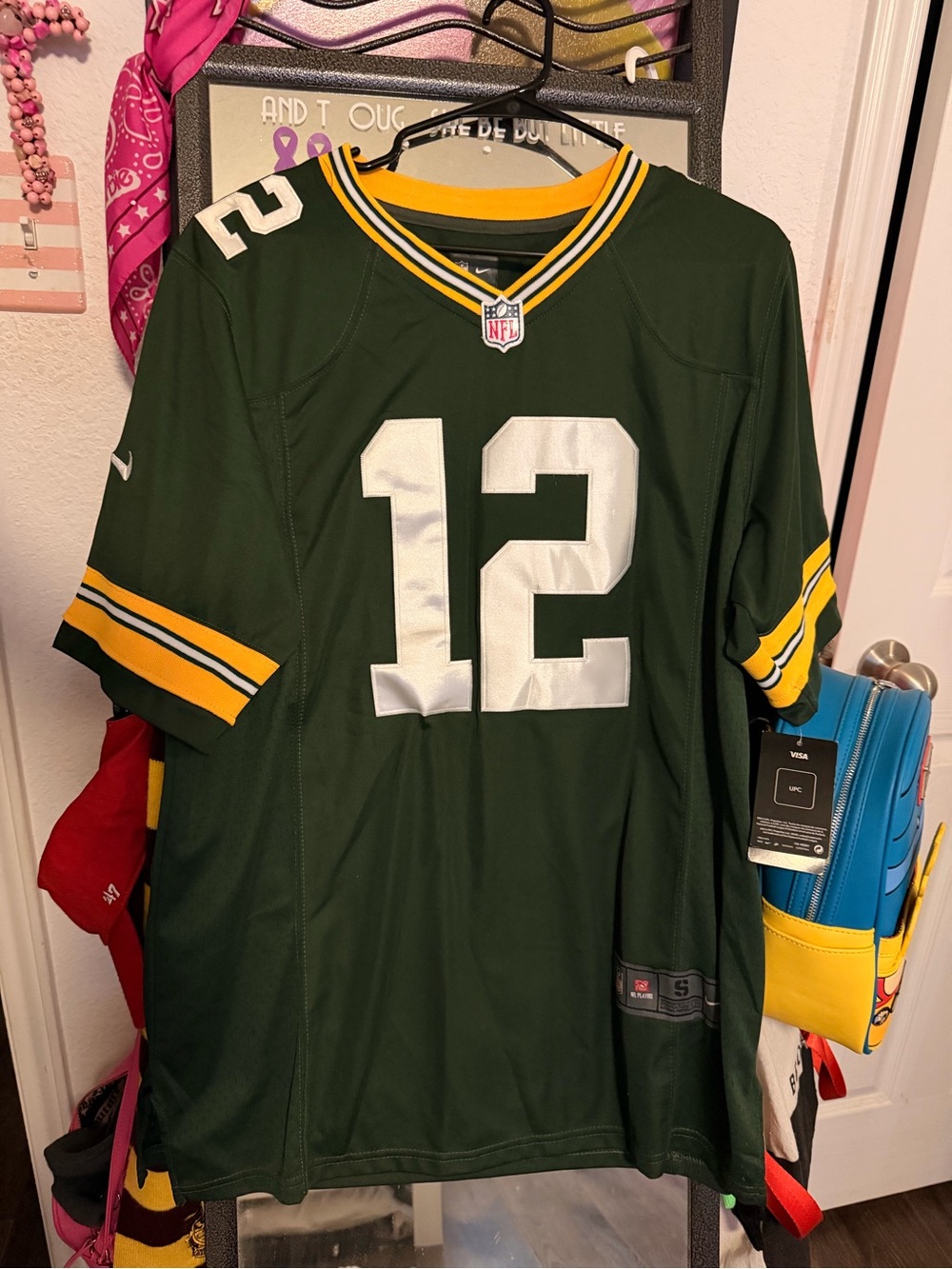 Nike Aaron Rodgers Green Bay Packers NFL Jersey NWT size S sewn in numbers